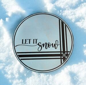 Handpainted LET IT SNOW sign